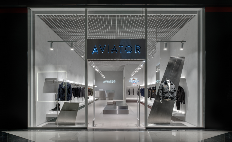 Lighting for the Aviator chain stores (Kyiv, Atmosfera shopping center and Lavina Mall shopping center)